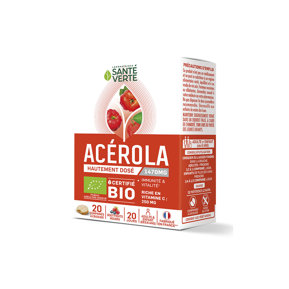 Sante Verte Organic acerola 20 Tablets