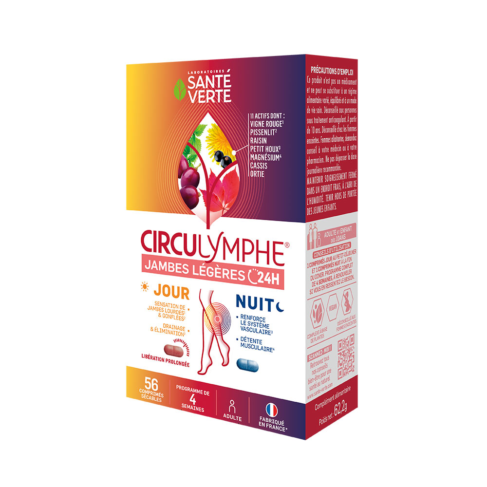 Sante Verte Circulymphe Light legs 24h day/night 56 tablets