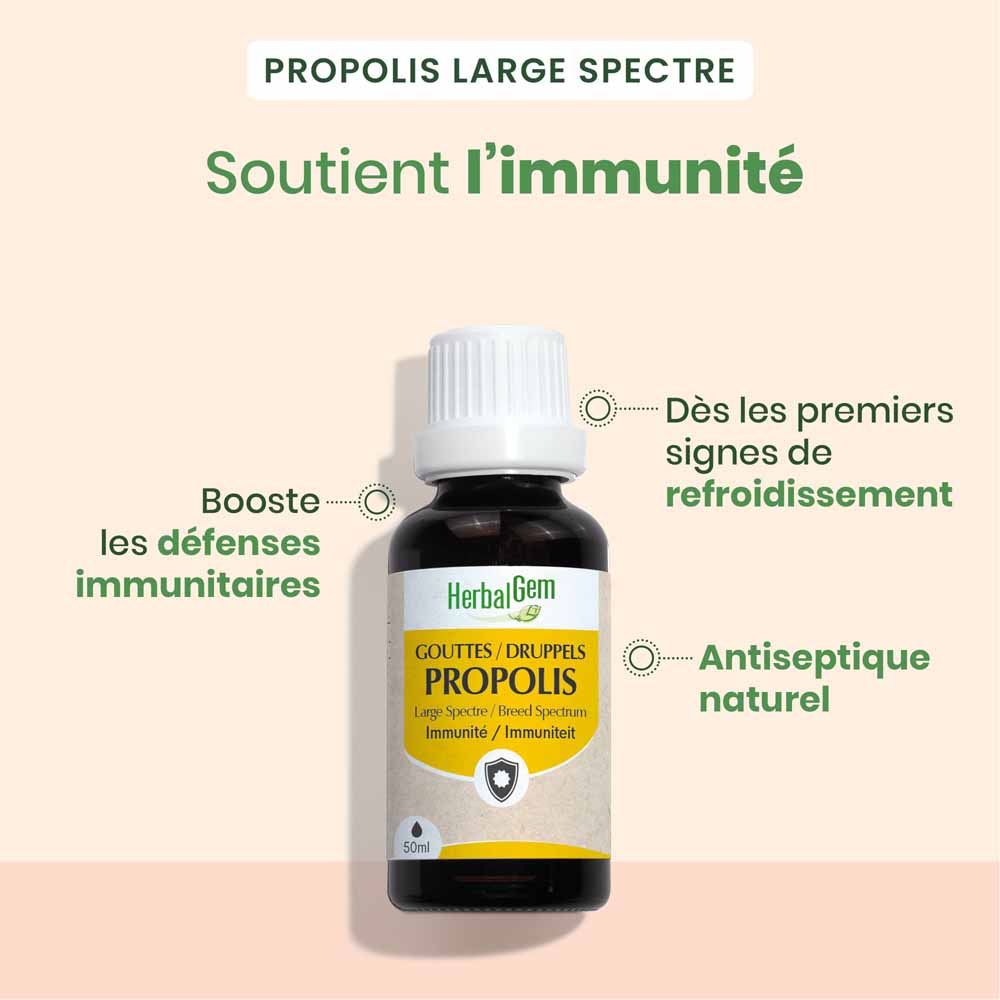 Herbalgem Propolis Immunité Bio Gouttes 15ml