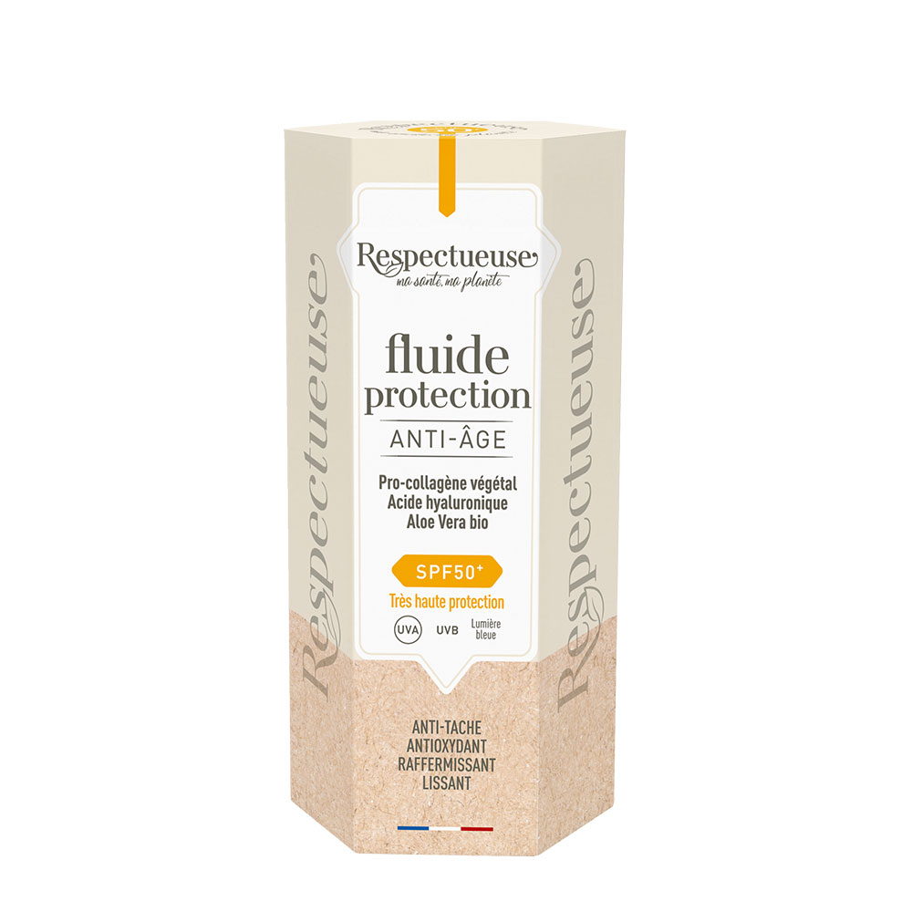 Respectueuse SPF50 protection fluid anti-ageing 30ml