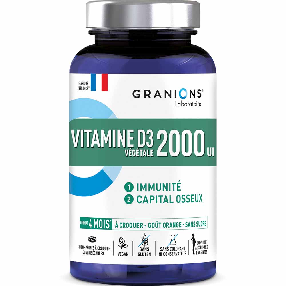Granions Granions Vitamin D3 2000IU x30 chewable tablets