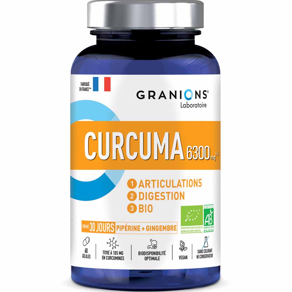 Granions Organic Turmeric 60 capsules