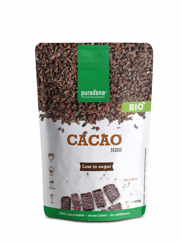 Purasana Cocoa bean nibs 120 g