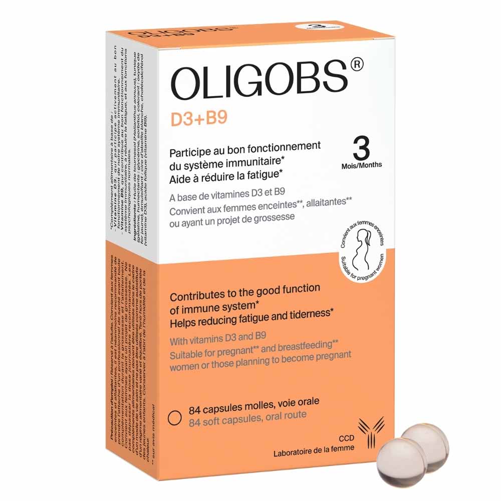 Ccd Oligobs Vitamins D3+B9 immunity and tiredness support 84 capsules