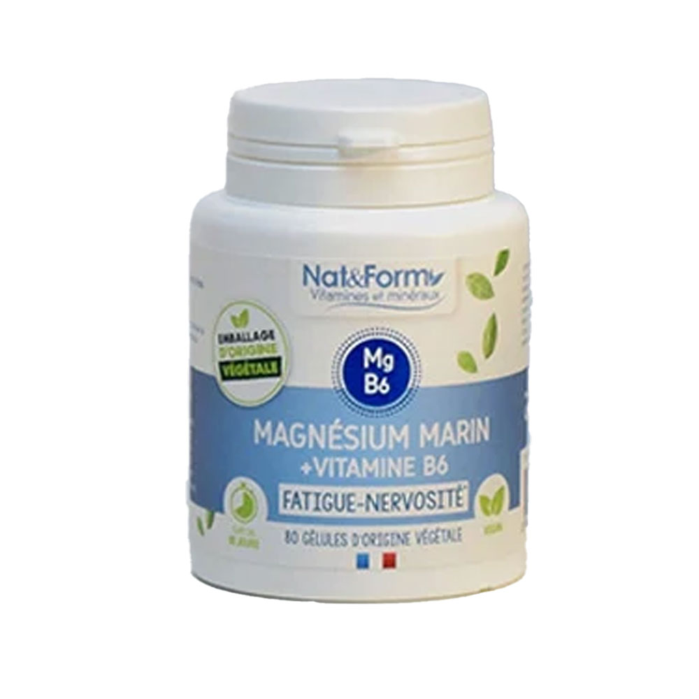Nat&Form Marine magnesium + vitamin B6 80 capsules