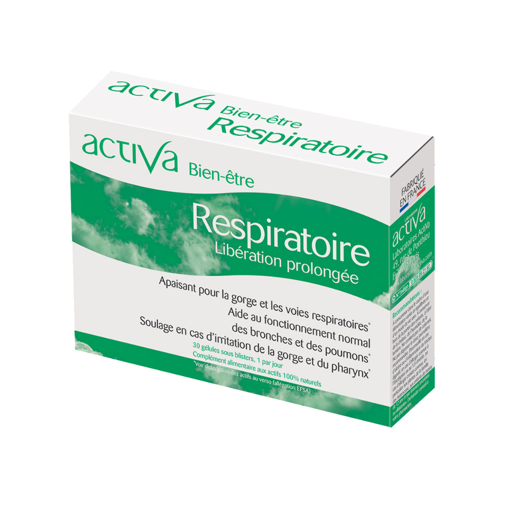 Activa Well-being Respiratory slow-release formula 60 capsules