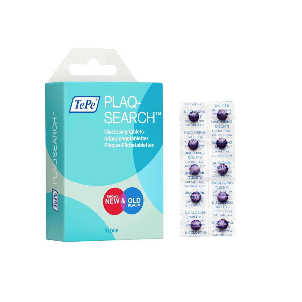 TePe PlaqSearch™ Dental Plaque Revealing Chewing Paste x12