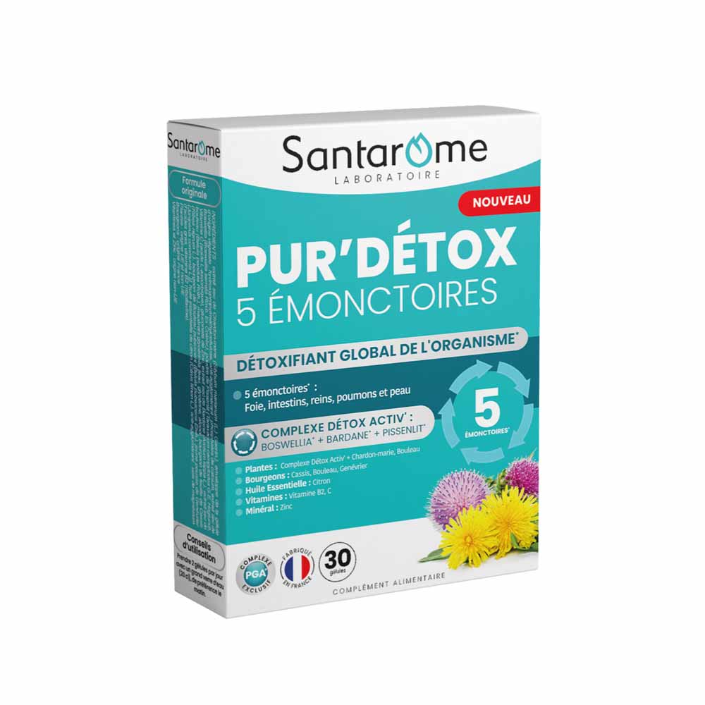 Santarome Pur'Detox 5 emunctory 30 capsules