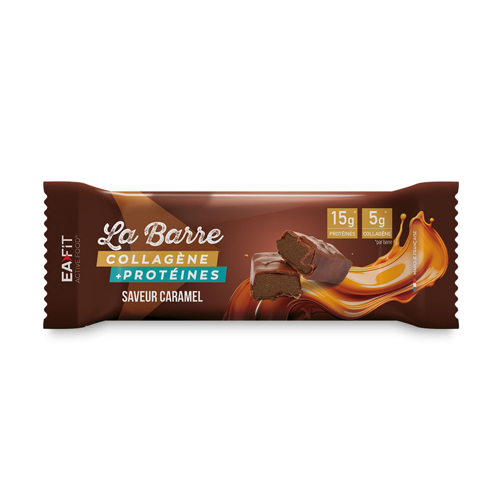 Eafit Active Food Collagen protein bar caramel flavour
