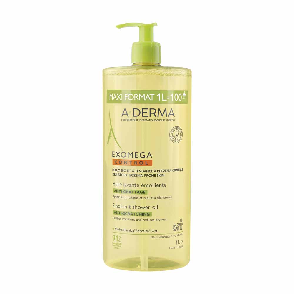 A-Derma Exomega Control Emollient cleansing oil anti-itch 1 l