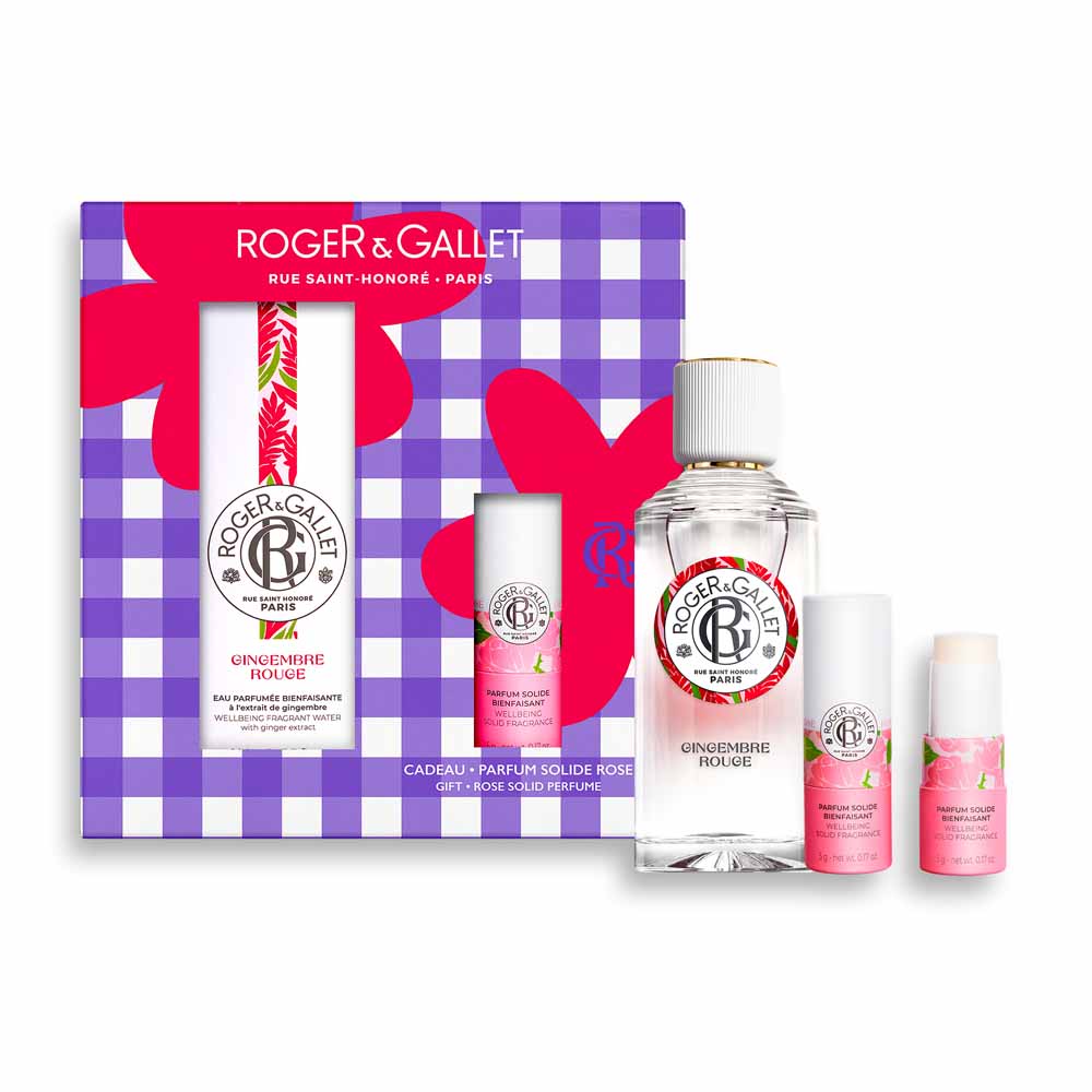 Roger & Gallet Ginger Red Eau de Parfum Gift Set + Solid Perfume