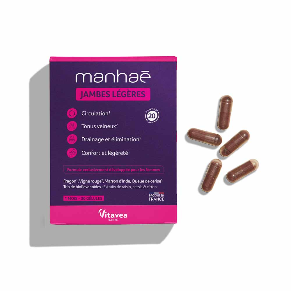 Manhaé Light legs circulation comfort and venous tone 30 capsules