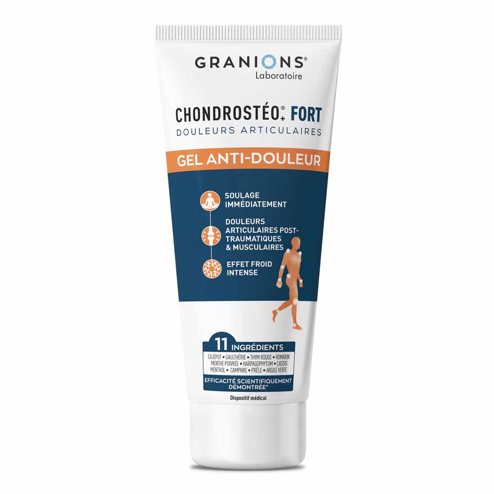 Granions Chondrostéo Strong pain relief gel intense cooling effect for instant relief 100 ml
