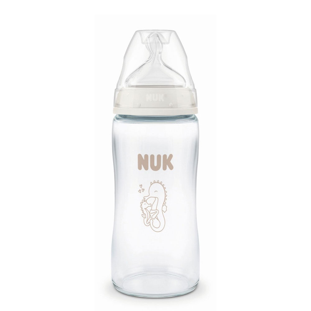 Nuk First Choice+ Medium glass bottle from 3 months 240 ml