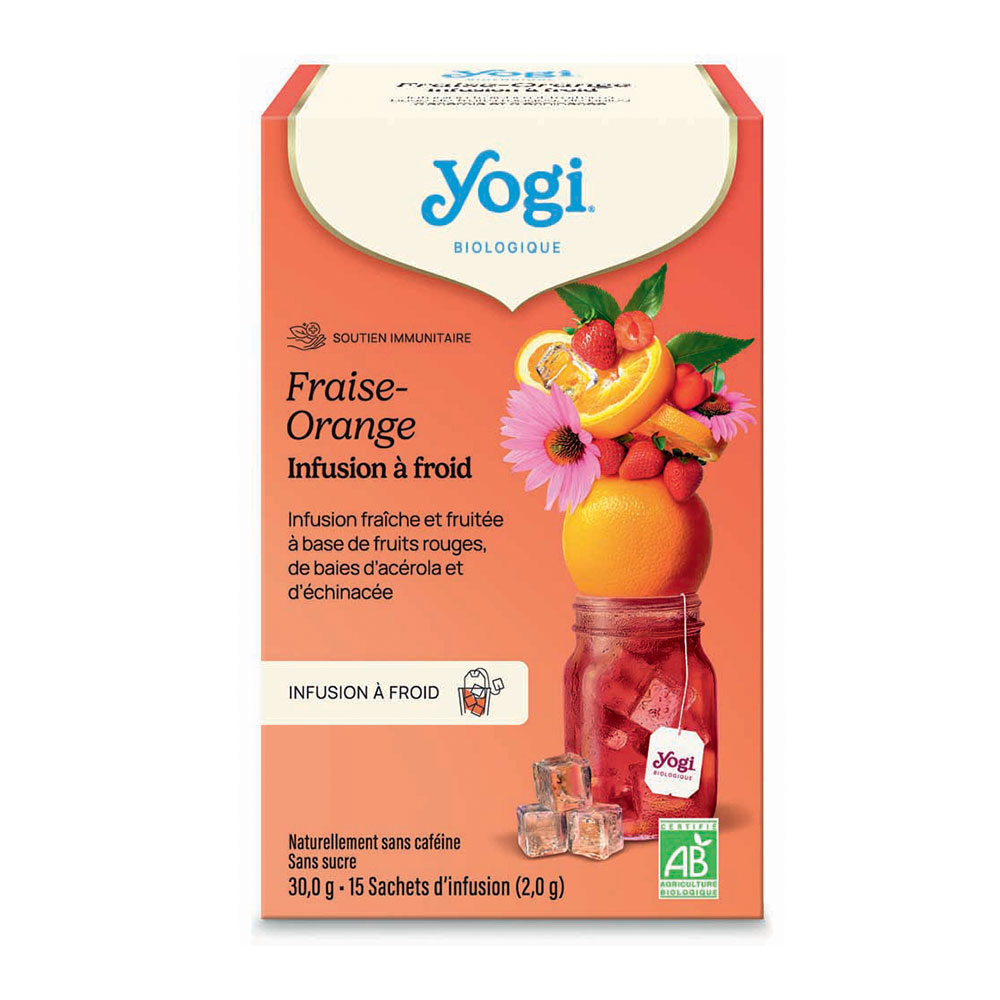 Yogi Tea Cold Infusion Strawberry Orange 15 sachets