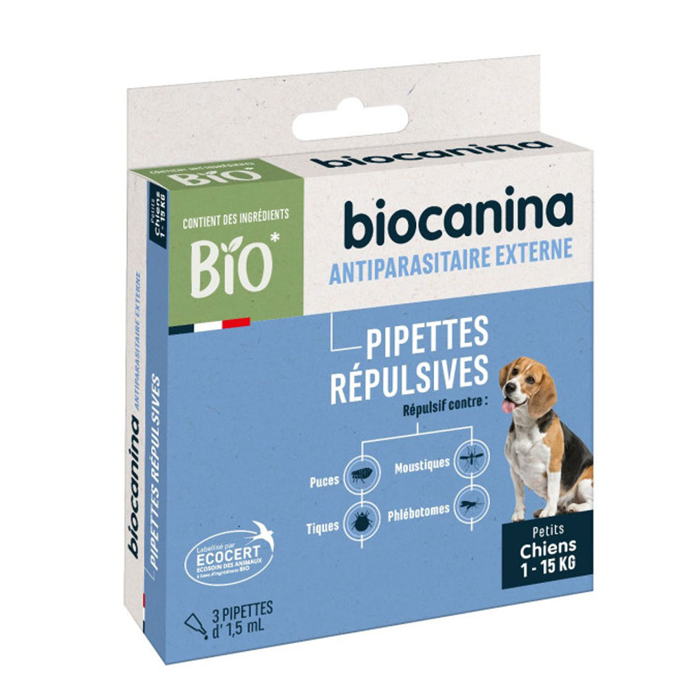 Biocanina Repellent pipette for puppies and small dogs 3 pipettes