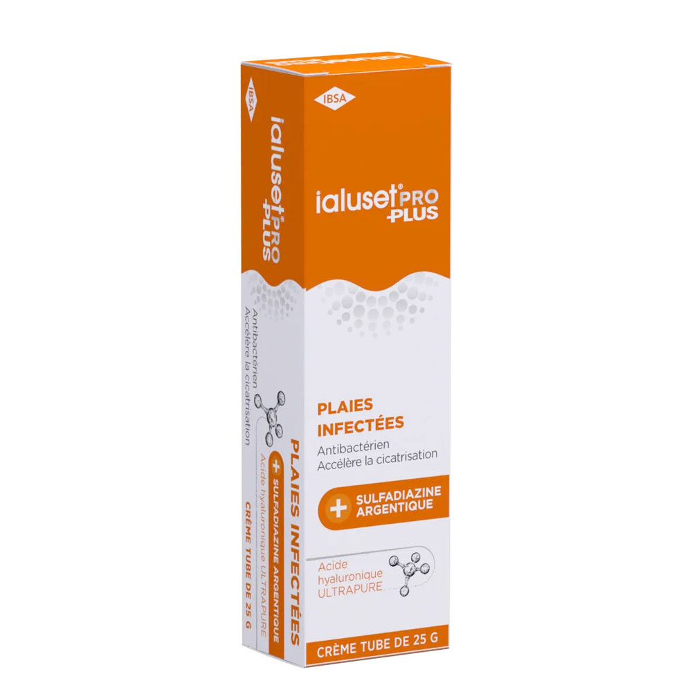 IBSA Ialuset Pro Plus Antibacterial cream for infected wounds 25 g