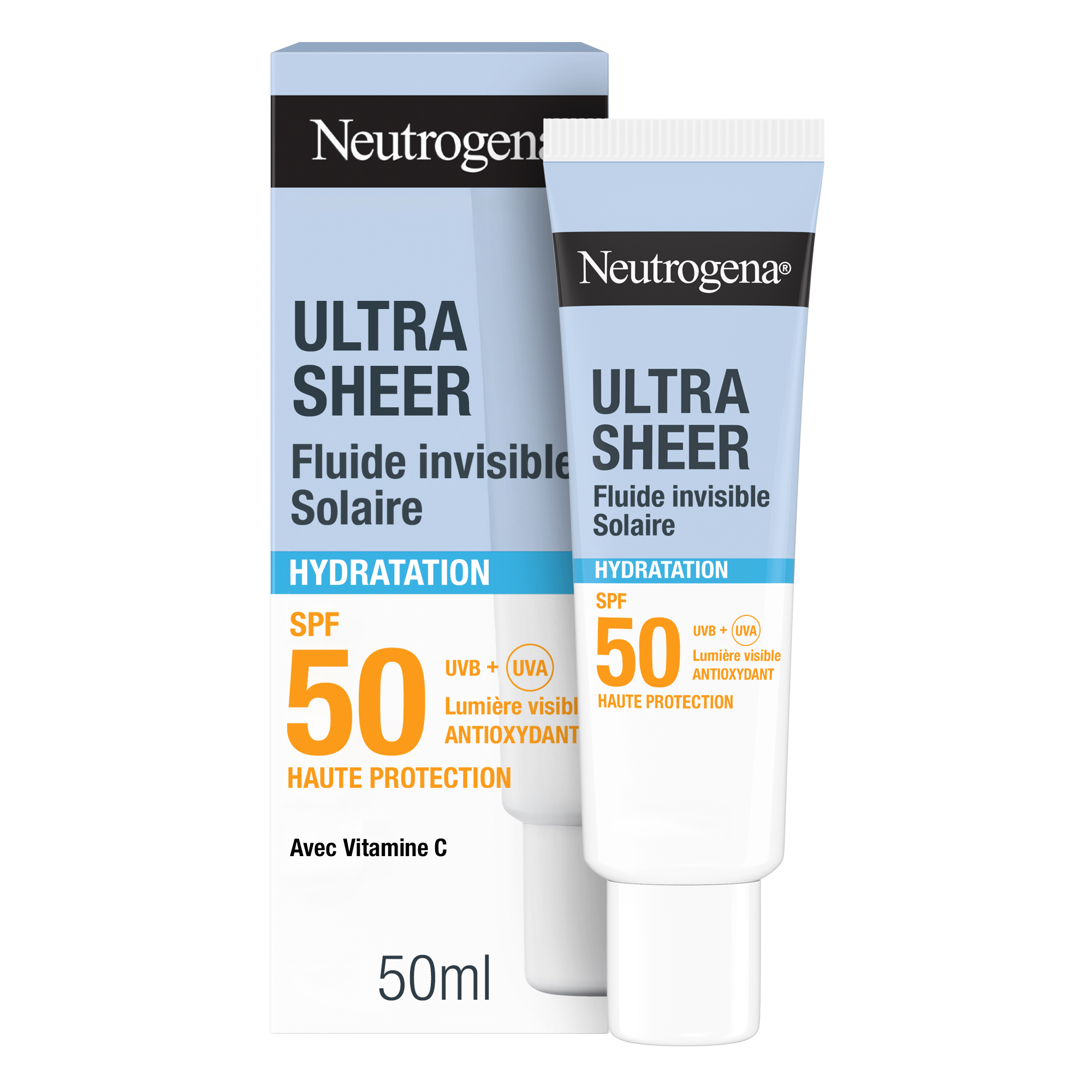 Neutrogena Ultra Sheer Invisible hydrating sun fluid SPF50 50 ml