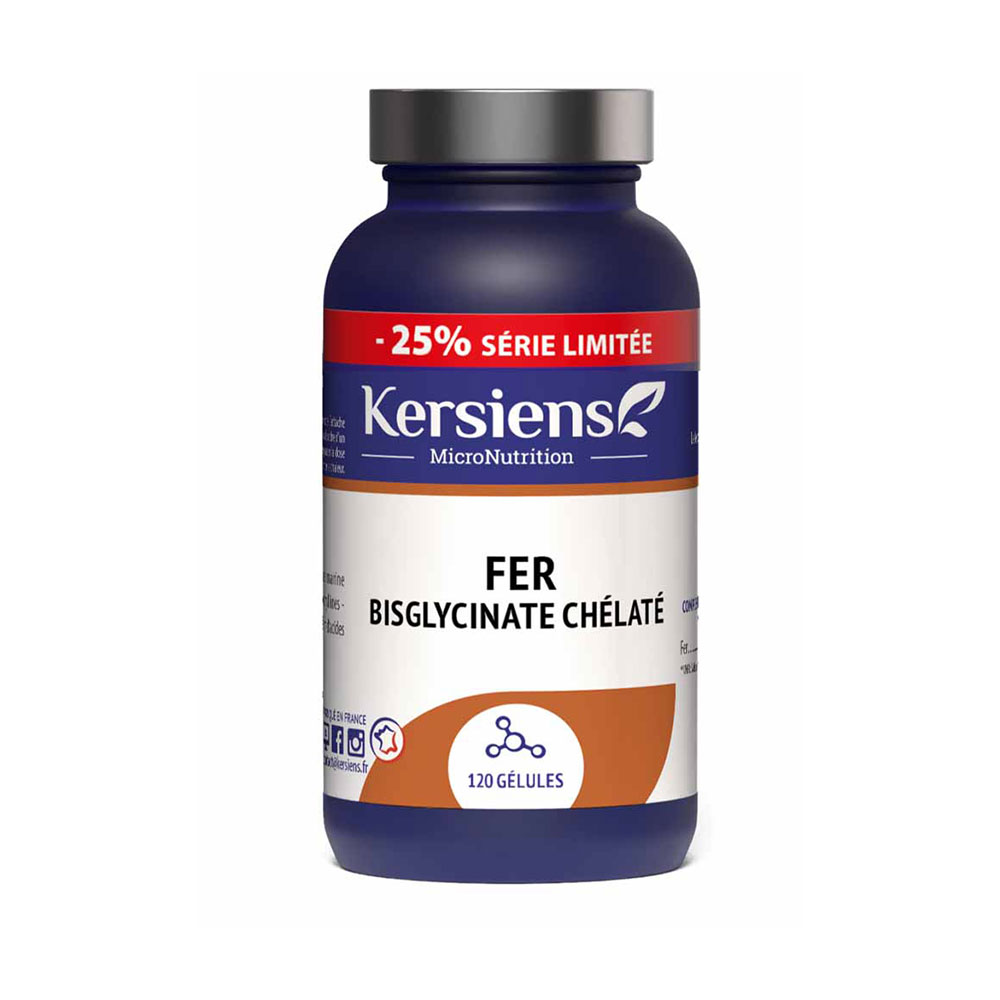 Kersiens Chelated iron bisglycinate 120 gélules