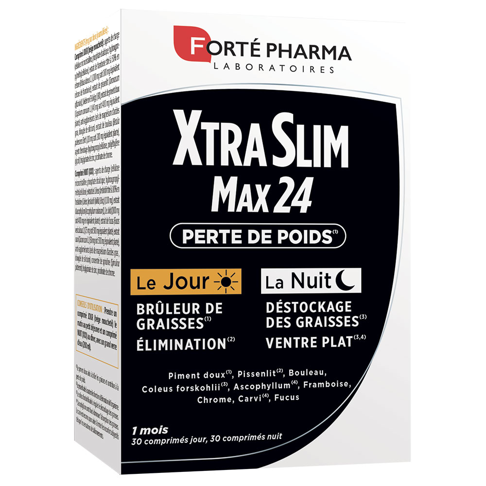 Forté Pharma XtraSlim Max Day and Night Weight Loss 60 tablets