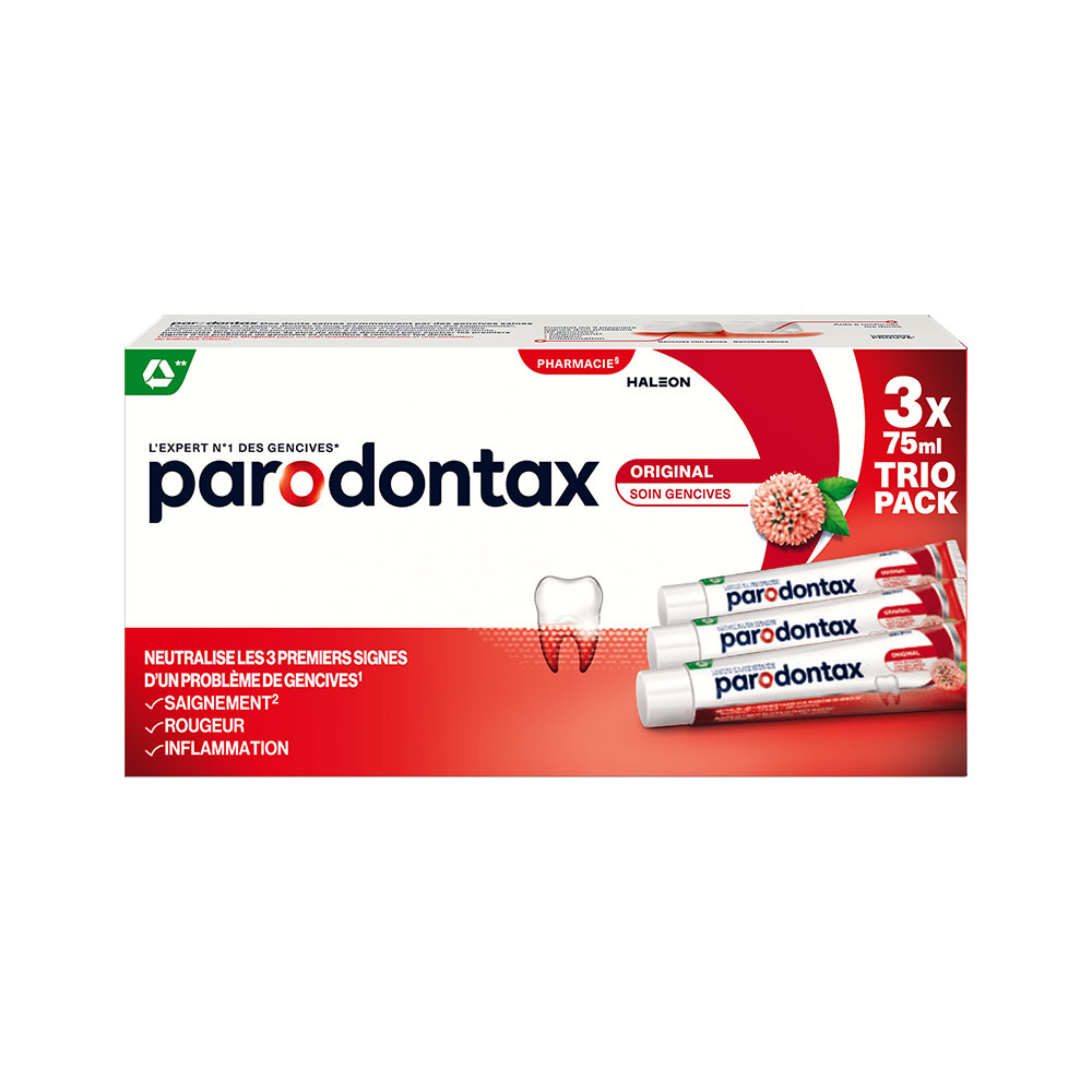 Parodontax Original gum care toothpaste 3 x 75 ml