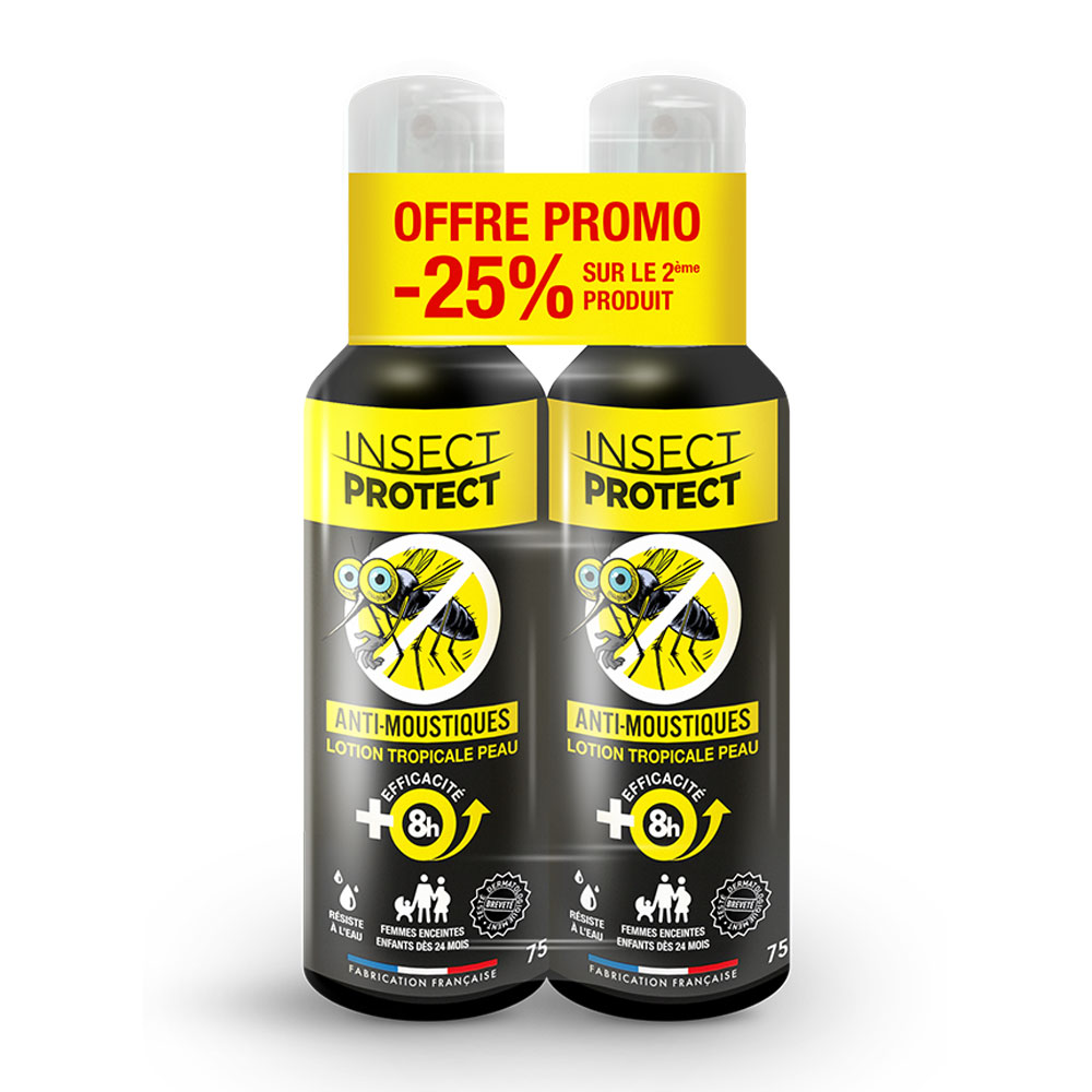 Insect Protect Tropical mosquito repellent lotion 2 x 75 ml