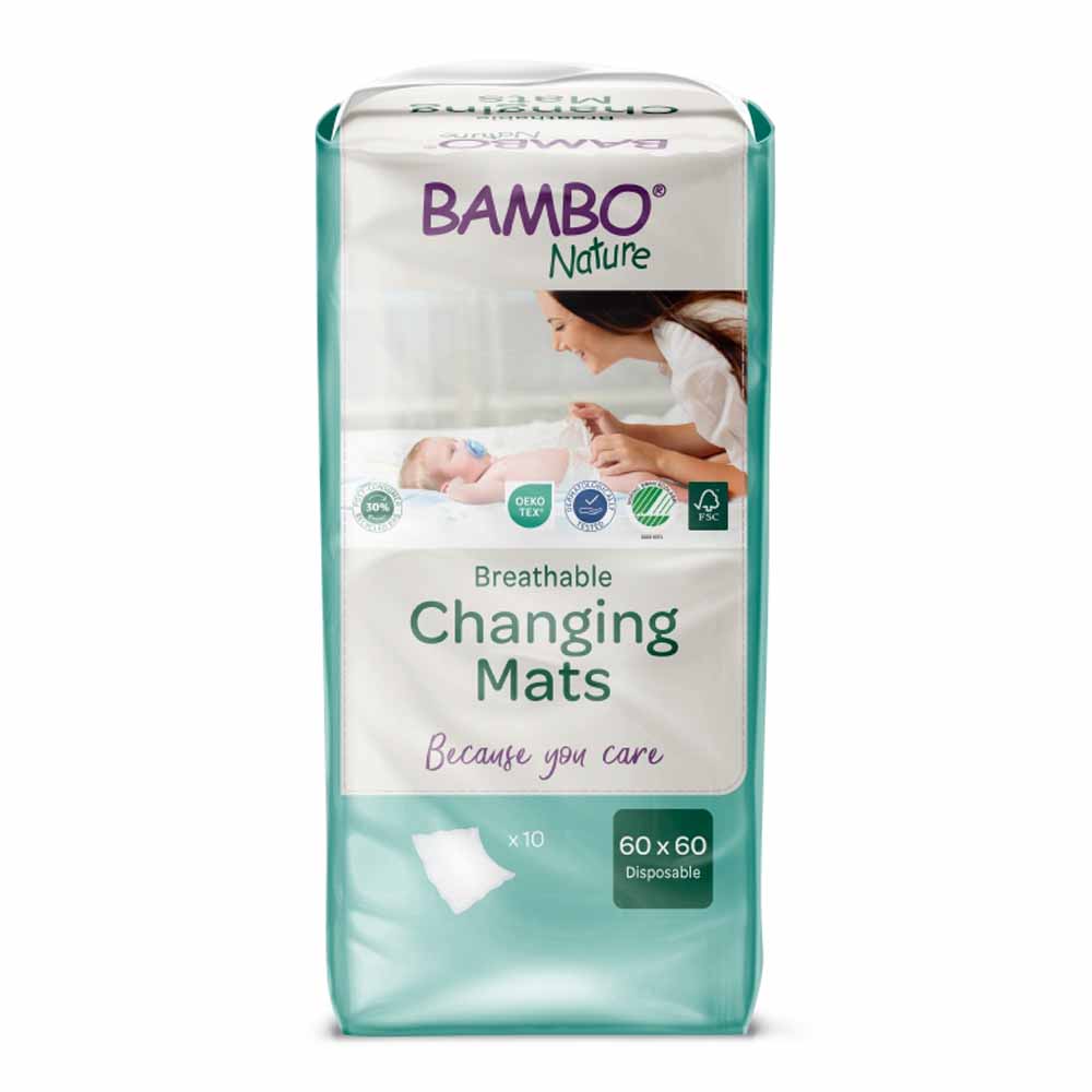 Bambo Nature Changing Mats 60x60cm x10