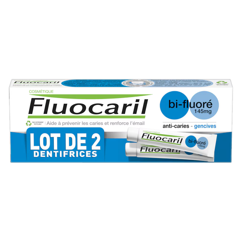Fluocaril Mint Bifluorinated Toothpaste 2x75ml