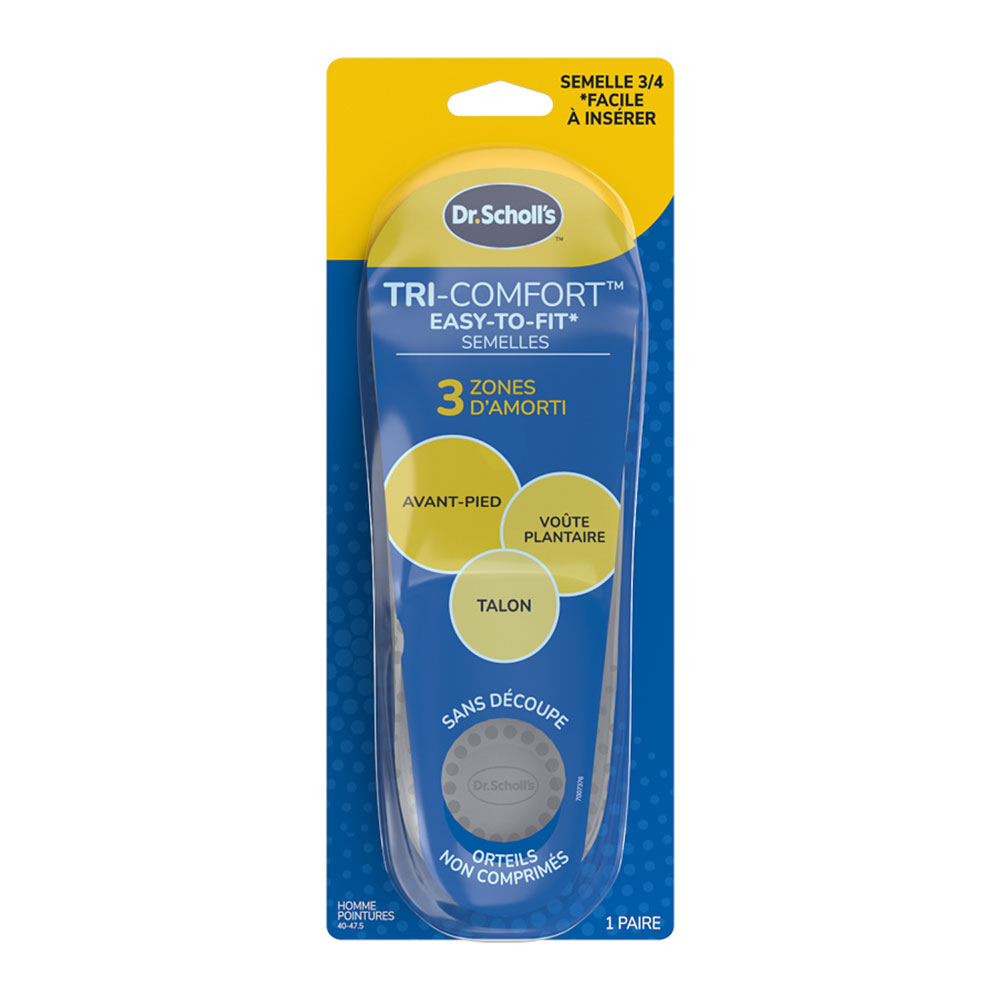 Scholl Tri-Comfort insoles Taille 40 à 47.5