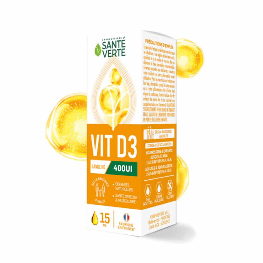 Sante Verte Vitamin D3 400 UI drops 15 ml