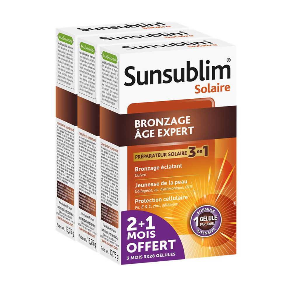 Nutreov Sunsublim Age Expert Tanning Prep for Mature Skin 3 x 28 capsules
