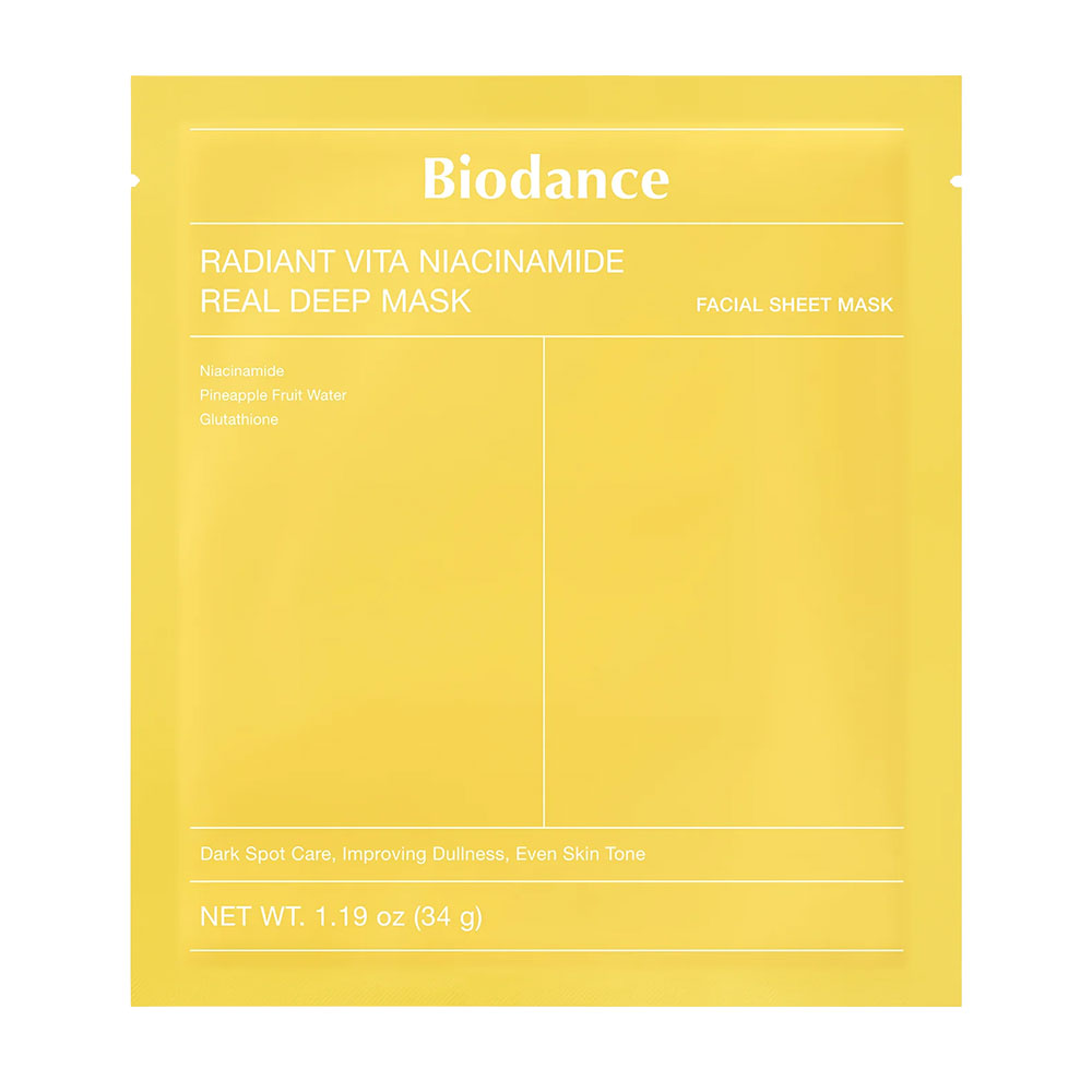 Biodance Radiant Vita niacinamide gel-texture sheet mask for glowing skin 1 x unit