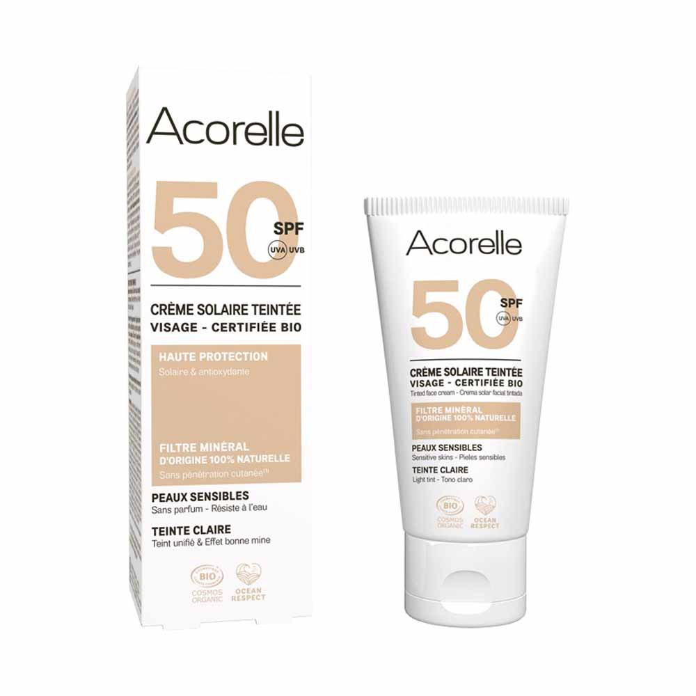 Acorelle Tinted SPF50 facial sunscreen 50 ml