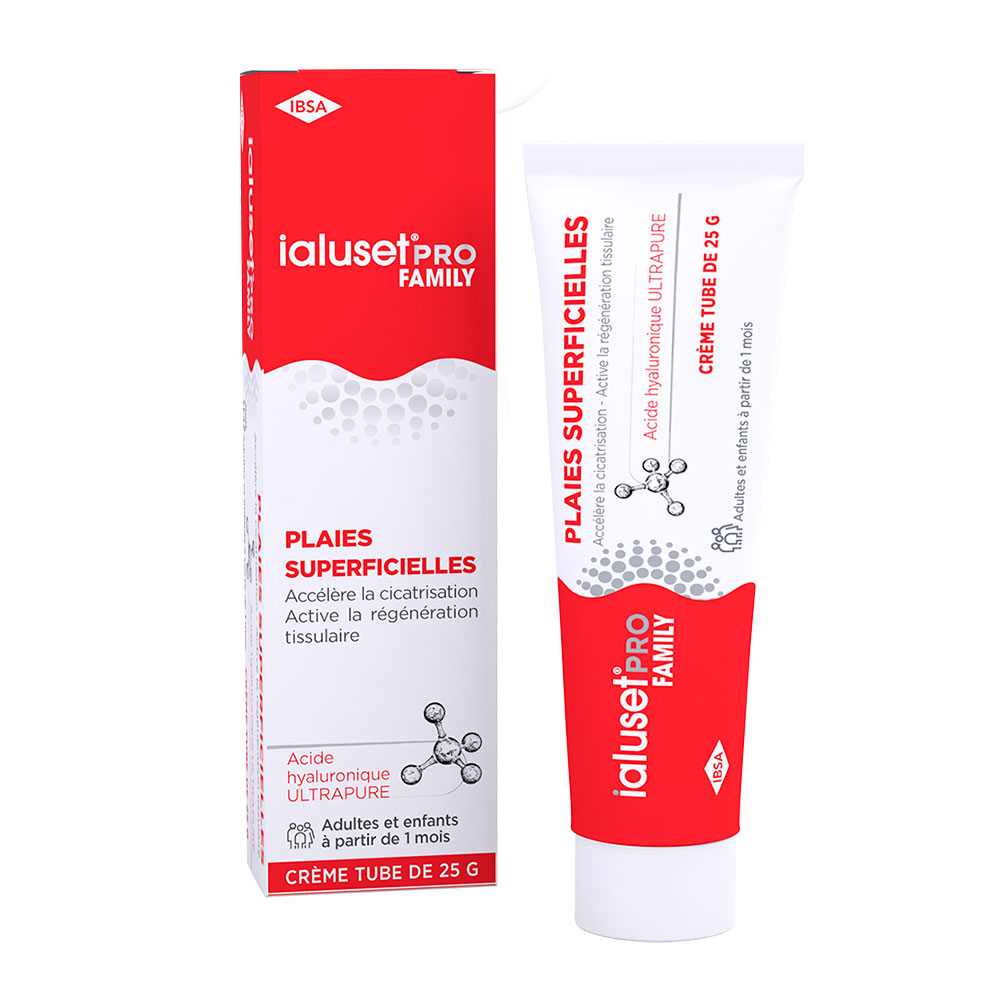 IBSA Ialuset Pro Family Healing cream for superficial wounds suitable for adults and children 25 g