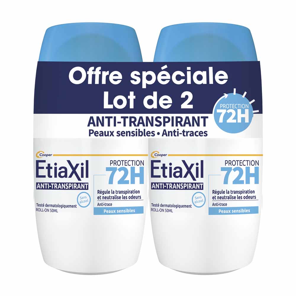 Etiaxil Antiperspirant 72h Protection Roll-On sensitive skin 2 x 50 ml