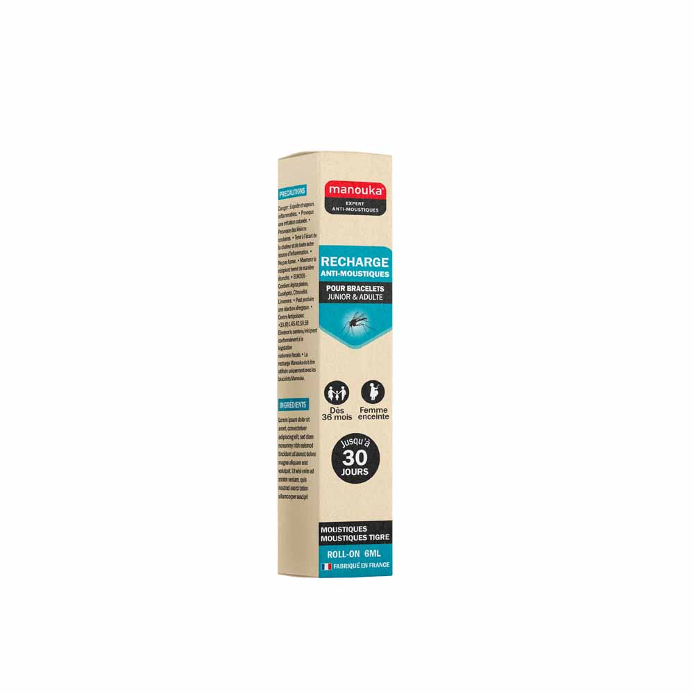 Manouka Anti-Mosquito Refill for Bracelet from 36 months 6 ml