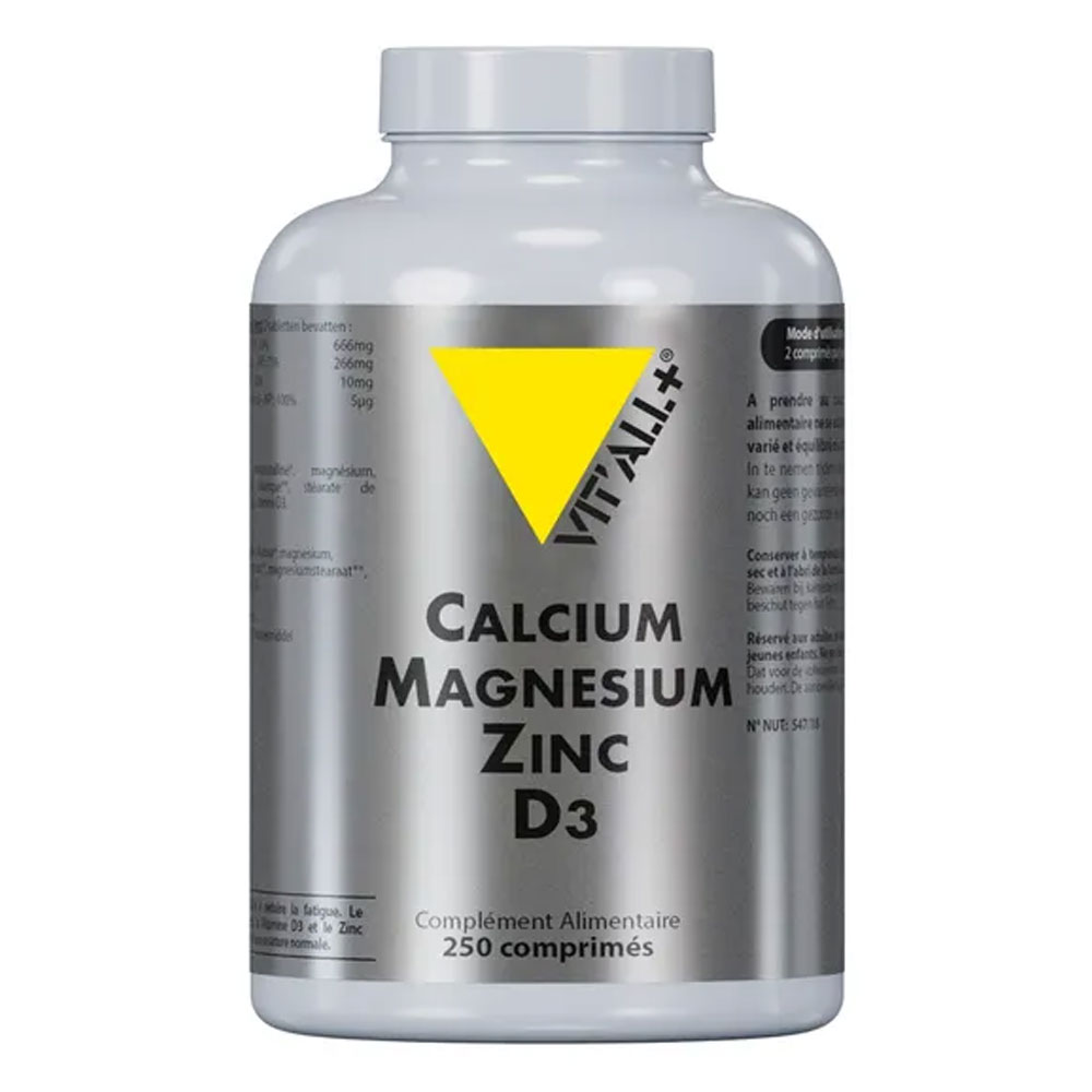 Vit'All+ Calcium Magnesium Zinc D3 250 tablets