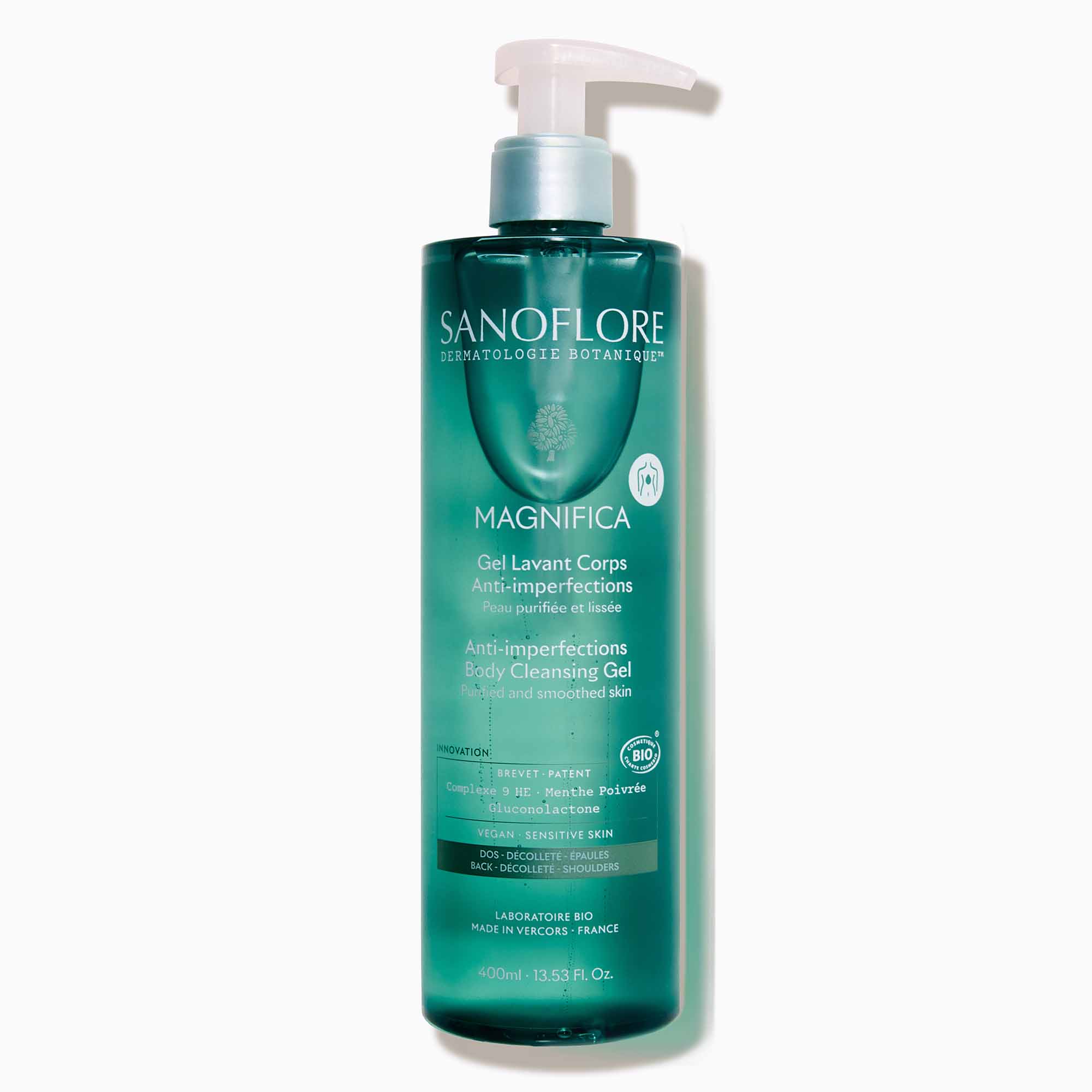 Sanoflore Magnifica Imperfection-clearing body wash for combination and blemish-prone skin 400 ml