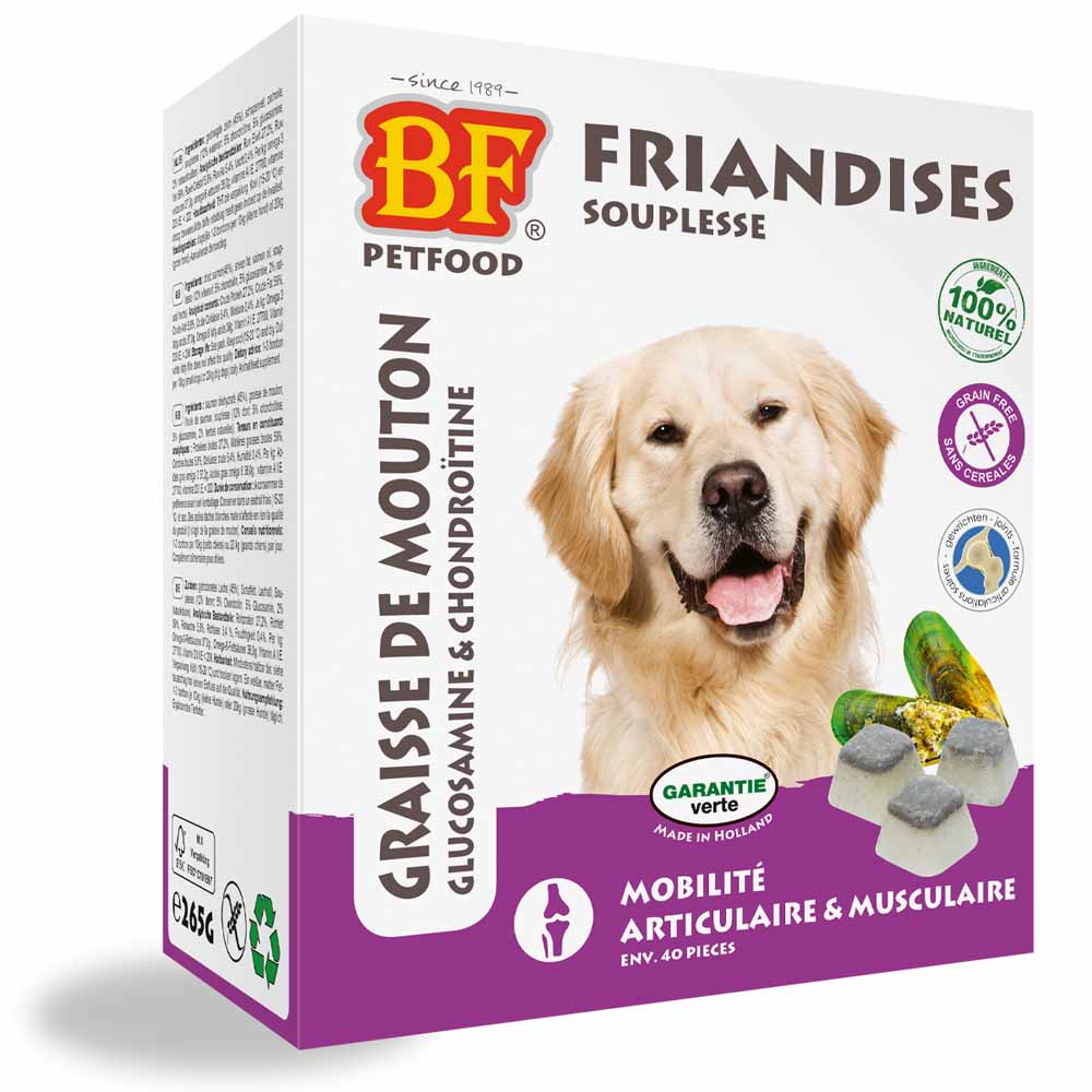 Biofood BF Petfood Joint Flexibility and Mobility Treats for Dogs salmon flavour 40 units