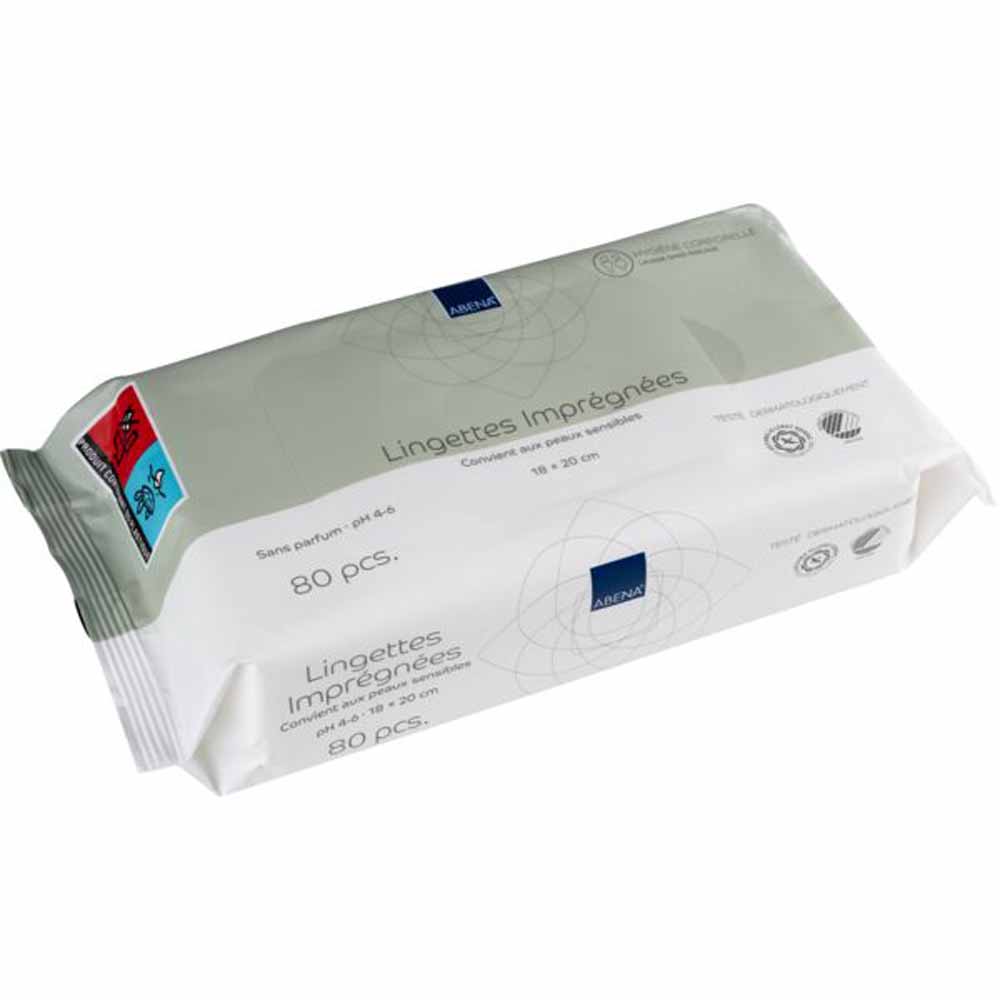 Abena Perfumes-free Wipes 18x20cm Body Hygiene x80