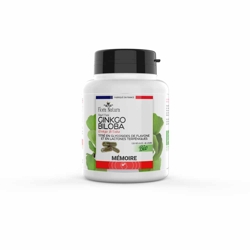 Flora Natura Ginkgo Biloba supports memory function 120 capsules
