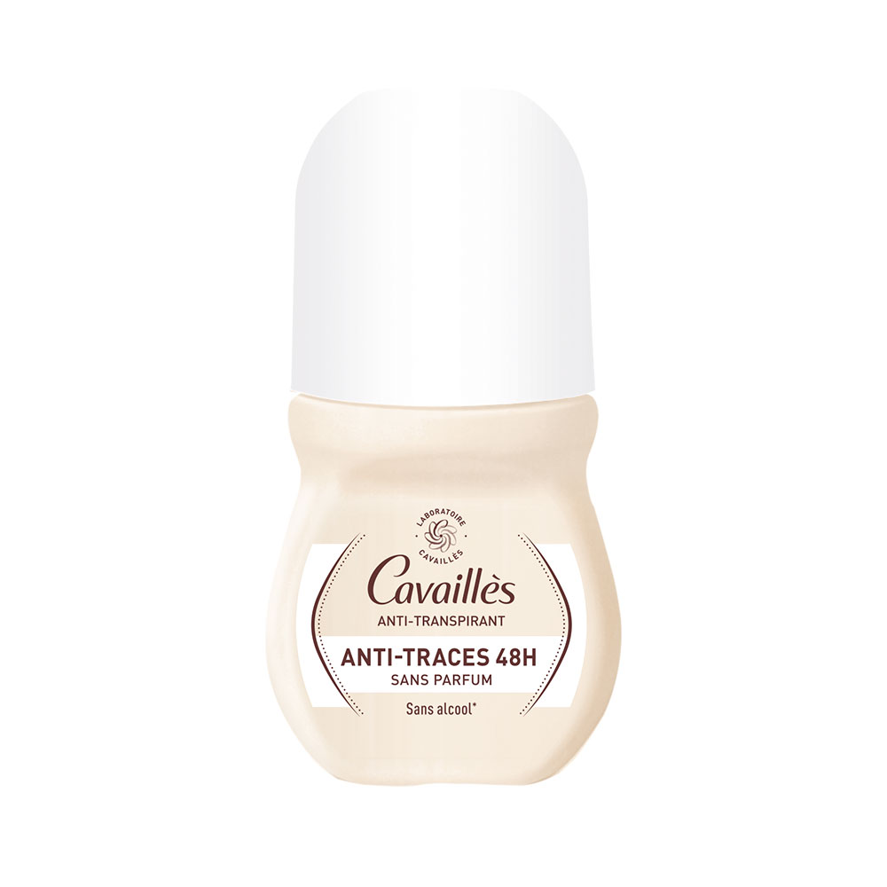 Cavaillès Absorb + Déodorant Roll On Anti-Transpirant Sans Parfum 48H Effet Extra-Sec 50ml