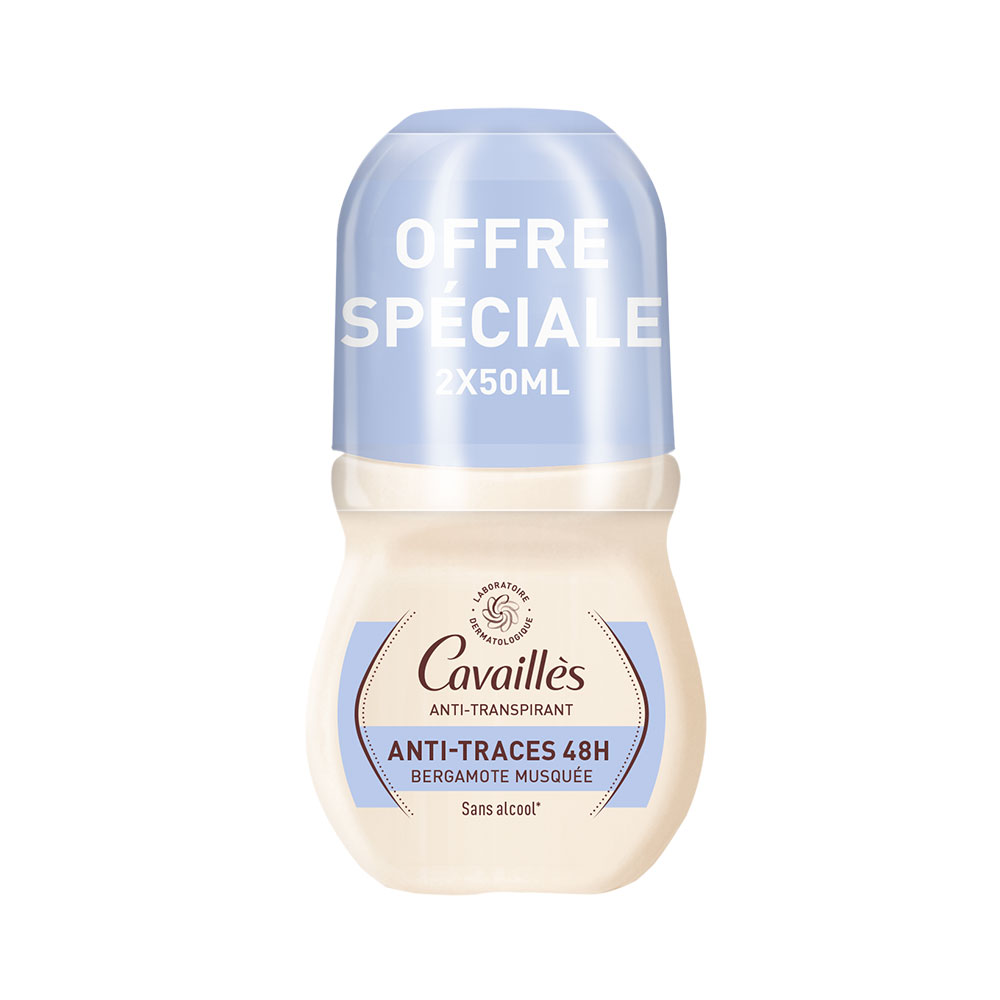 Cavaillès Absorb + Regulating Deo-care Roll On 2x50ml