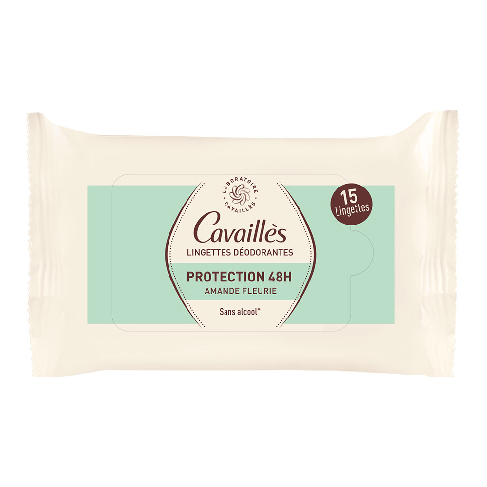 Cavaillès Dermato 48H Deodorant Wipes x15