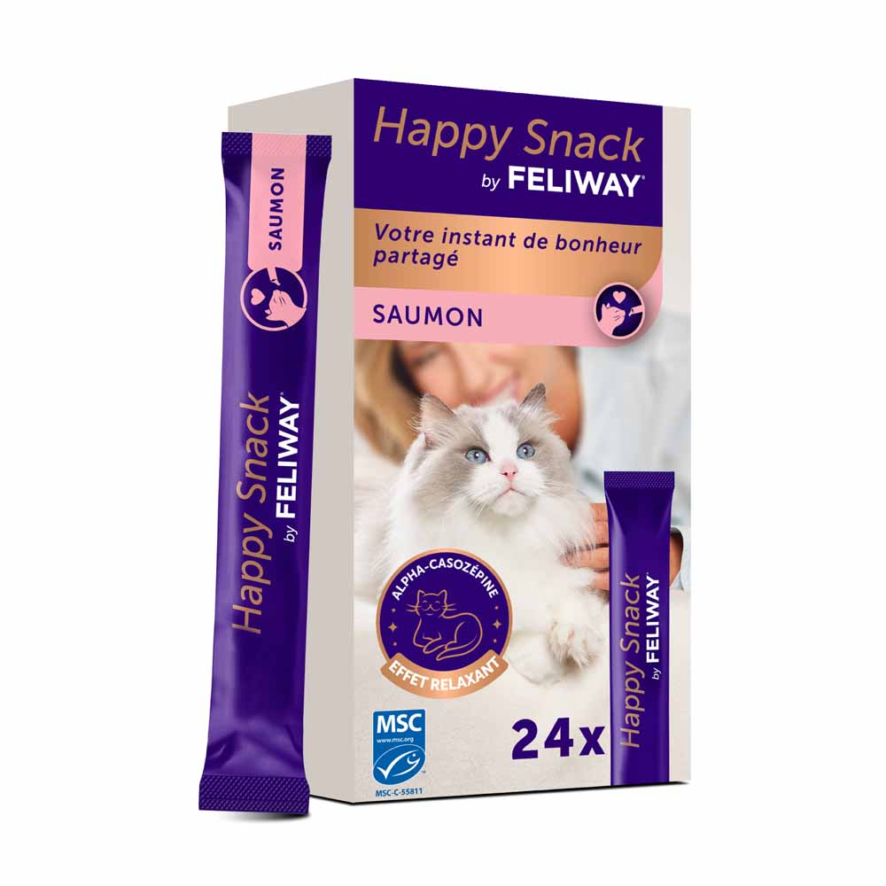 Feliway Happy Snack Anti-stress for cats Salmon 24 units