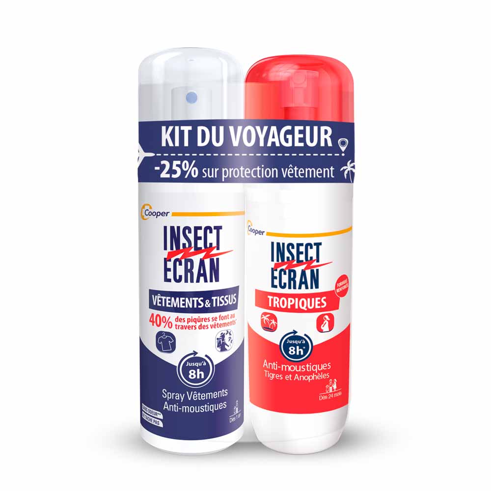 Insect Ecran Tropical 75 ml + Clothing and Fabrics 100 ml