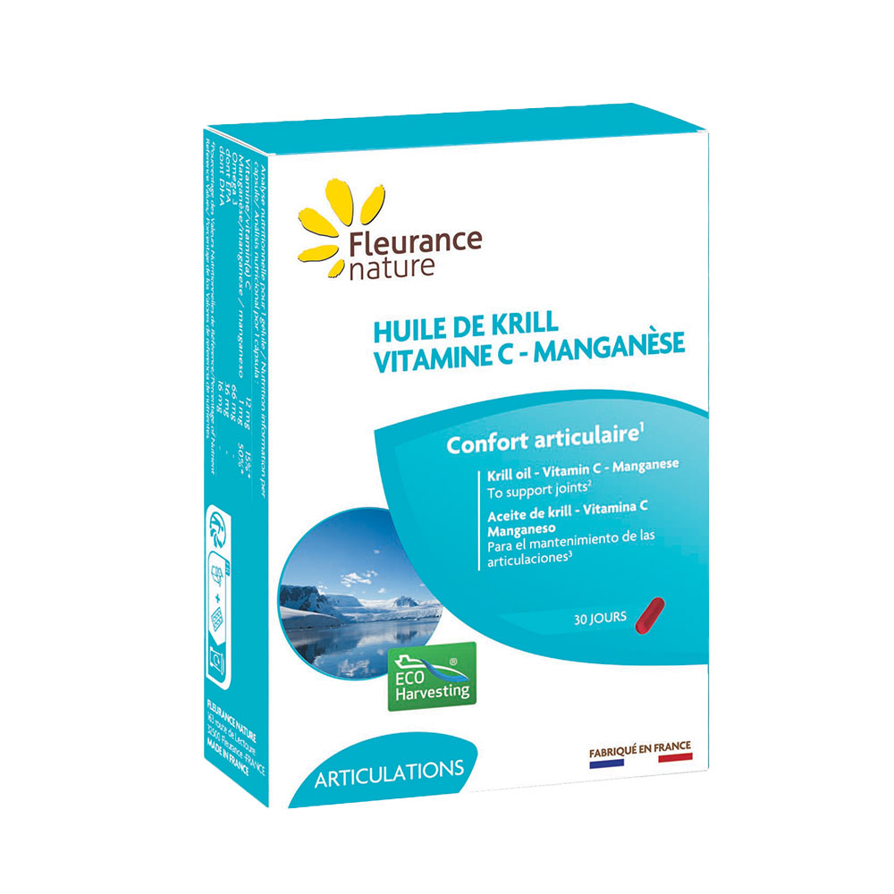 Fleurance Nature Krill oil with vitamin C and manganese 15 capsules
