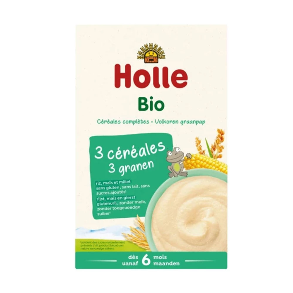 Holle Pural Organic 3-grain porridge From 6 months 250g