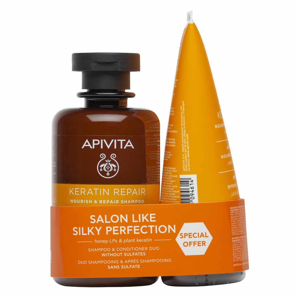 Apivita Keratin Repair Shampoo and conditioner duo
