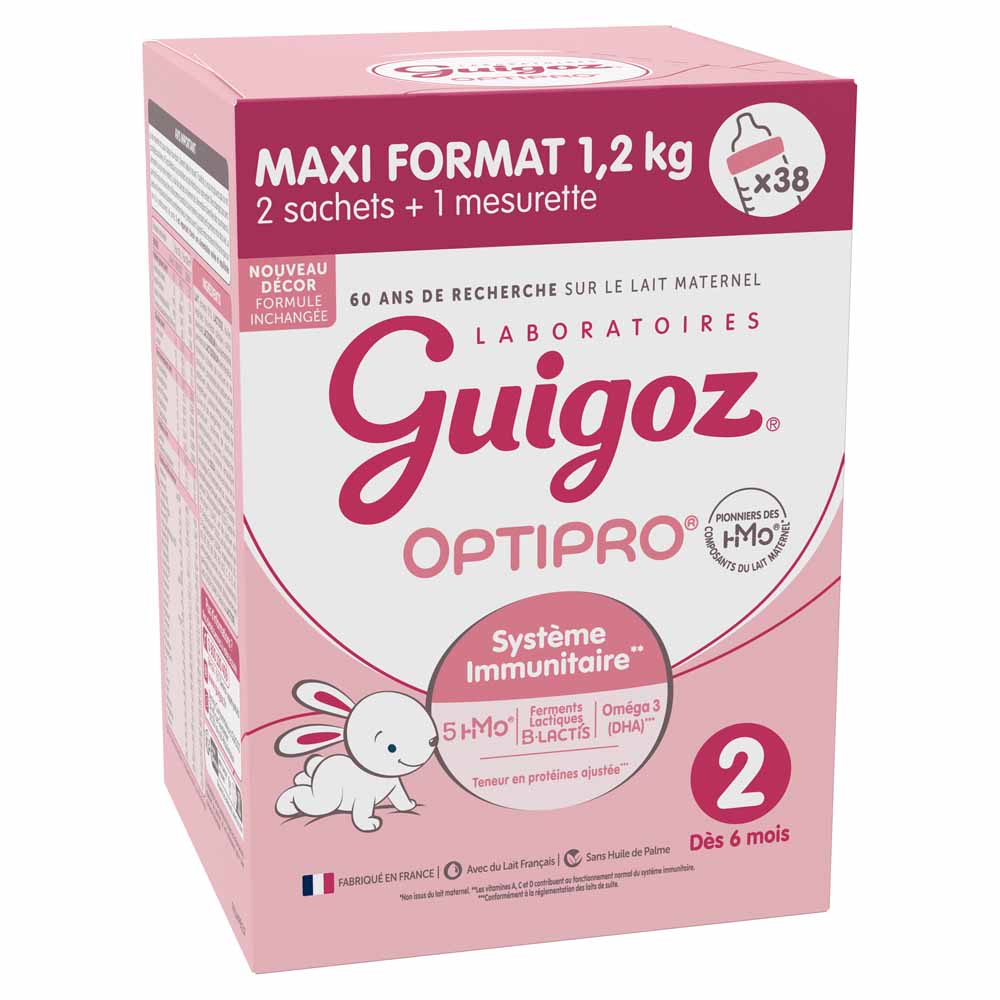 Guigoz Optipro Follow-up milk powder 2 from 6 to 12 months 1.2 kg